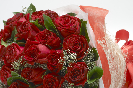 Bouquet of red rosesの写真素材