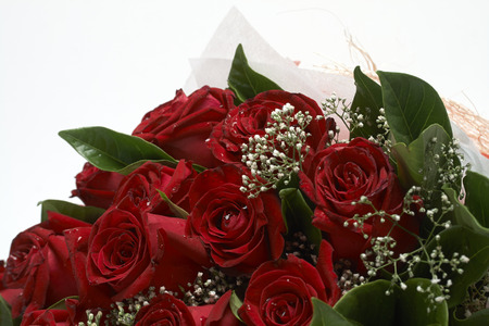 Bouquet of red rosesの写真素材