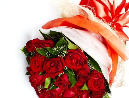 Bouquet of red rosesの写真素材