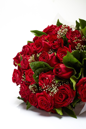 Bouquet of red rosesの写真素材