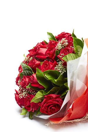 Bouquet of red rosesの写真素材