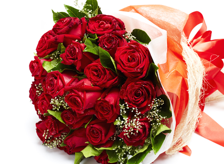 Bouquet of red rosesの写真素材