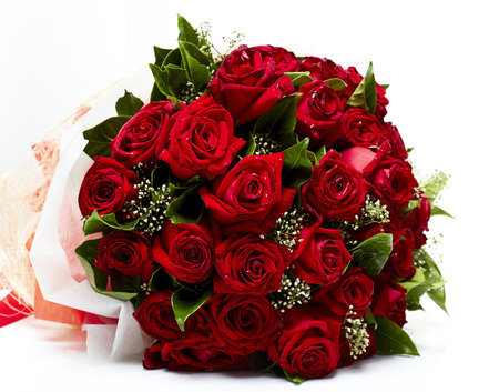 Bouquet of red rosesの写真素材