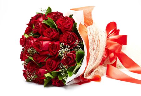 Bouquet of red rosesの写真素材