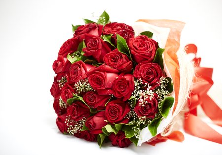 Bouquet of red rosesの写真素材