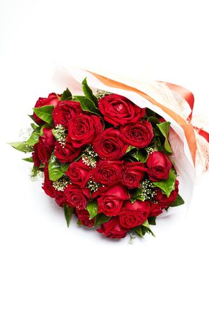 Bouquet of red rosesの写真素材