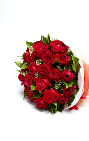 Bouquet of red rosesの写真素材