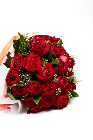 Bouquet of red rosesの写真素材