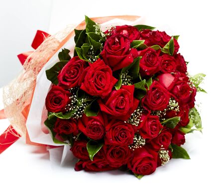 Bouquet of red rosesの写真素材