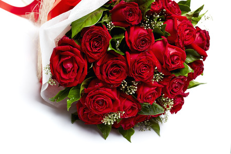 Bouquet of red rosesの写真素材