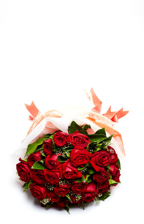 Bouquet of red rosesの写真素材