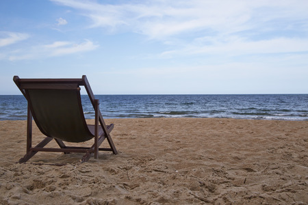 Beach chairsの写真素材