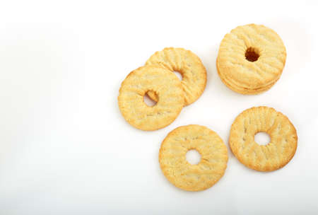 cookies isolated, stack imagesの写真素材