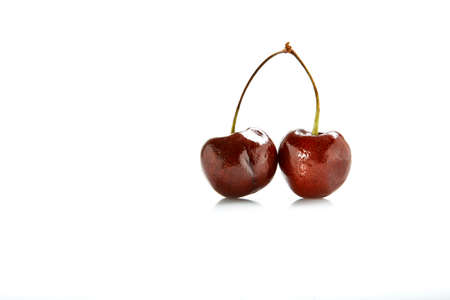 Fresh Cherry isolated on white background