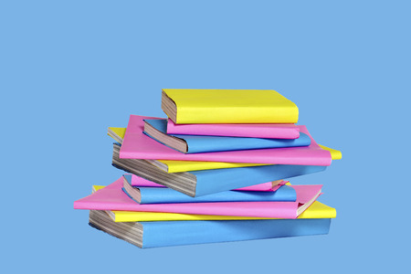 Concept of books isolated on a white backgroundの写真素材