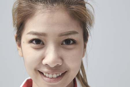 Portrait of beautiful woman smilingの写真素材