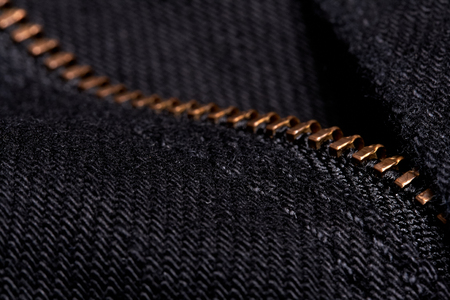 Texture of black jeans backgroundの写真素材