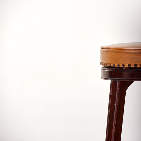 Bar stool isolated on white backgroundの写真素材