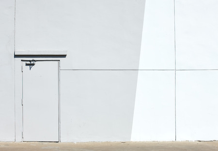 Gray  wall and  armor doorの写真素材