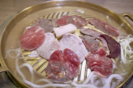 Delicious Shabu and grill meatの写真素材
