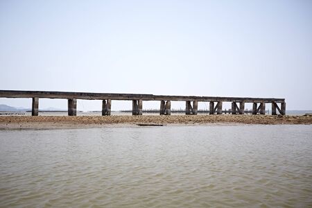 autumn landscape by the seaの写真素材