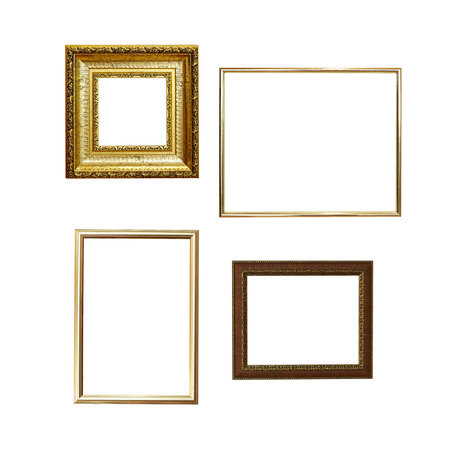 Picture frame isolated on the white backgroundの写真素材