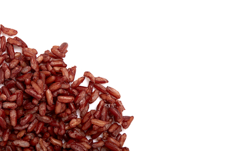 riceberry isolated on white background food thailandの写真素材