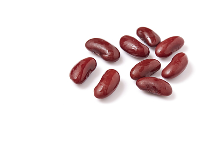 red beans isolated on white background