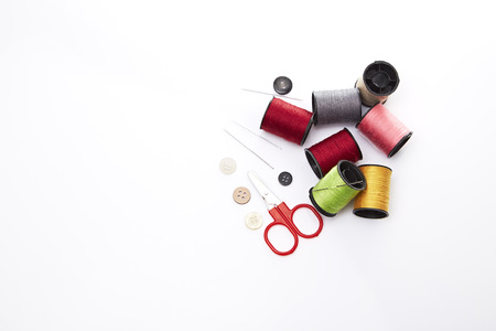 Tailor's tools tools isolated on white space for your text