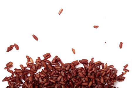 riceberry isolated on white background food thailandの写真素材