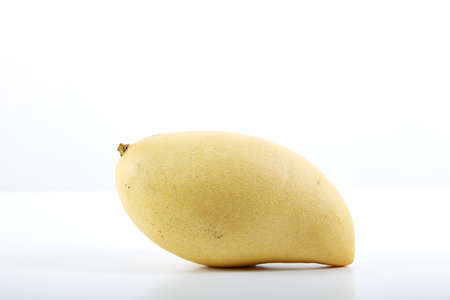 Yellow mango isolated on white background