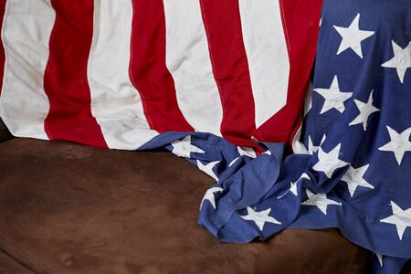 American flag for Memorial Day or 4th of Julyの写真素材