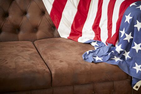 American flag for Memorial Day or 4th of Julyの写真素材