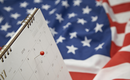 The national day of america, Independence Day (United States), Flag of the Americasの写真素材