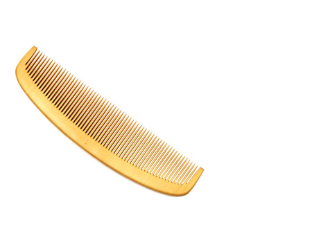 Wood comb sign barbershop symbol of hair and beauty salonの写真素材