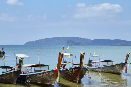 Krabi, Thailand, Feb 04 2018, Holiday in Thailand - Beautiful Island of Krabi with Sandy Beaches