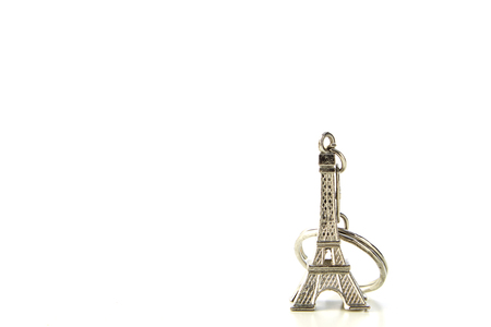 Souvenir key chain of mini eiffel tower from Paris, France