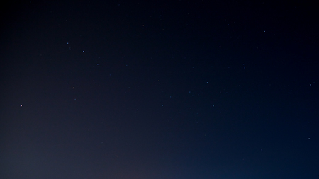 Sagittarius and Scorpius Constellations rising early morning, Kanchanaburi, Thailandの写真素材