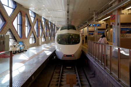 Shinjuku, Tokyo, Japan Jan 18 2019 Hakone railway limited express romance carのeditorial素材