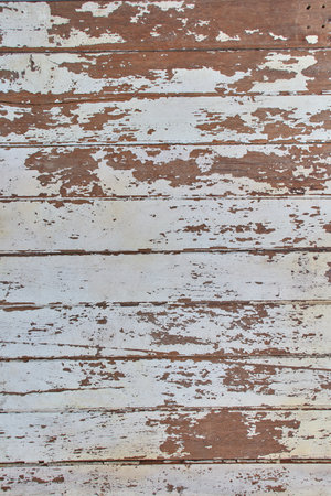 Vintage white old brown wood panel texture wall backgroundの写真素材