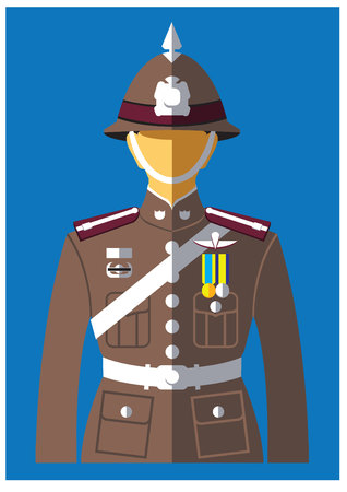 A kind of Police uniformのイラスト素材