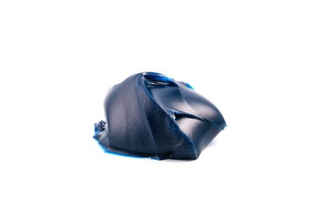 Automotive and Industrial close up grease, Lithium multipurpose grease NLGI 3 (Blue) isolated on white background with clipping path. Industrial conceptの写真素材