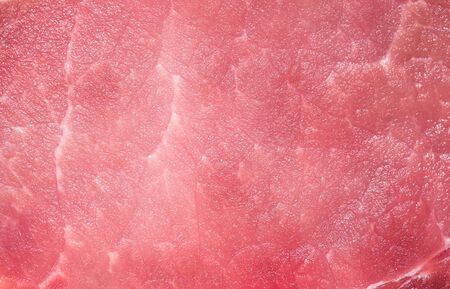 Closed up macro on surface of raw pork and it is ready to cook. Food and kitchen conceptの写真素材