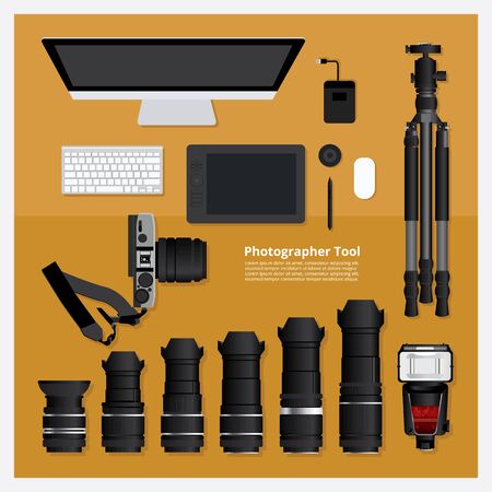 Illustration Photographer Toolのイラスト素材