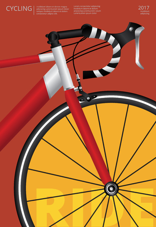 Bicycle Poster Vector Illustrationのイラスト素材