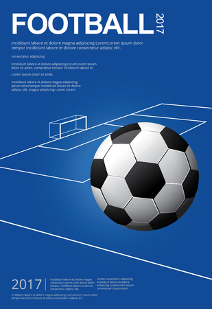 Soccer Football Poster Vestor Illustrationのイラスト素材