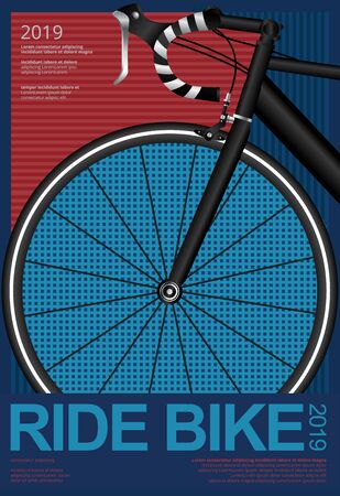 Cycling Poster Vector Illustrationのイラスト素材