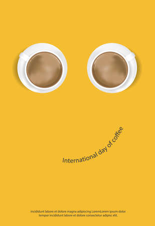 Coffee Poster Advertisement Flayers Vector Illustrationのイラスト素材