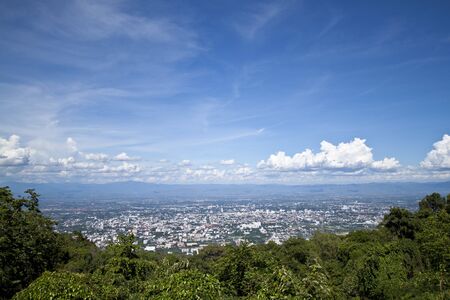 The top view from Suthep Chiang mai,Thailandの写真素材