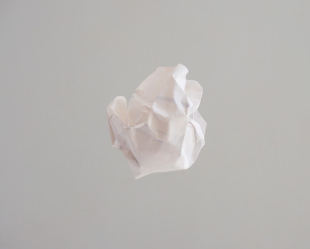 Isolated white paper ballの写真素材